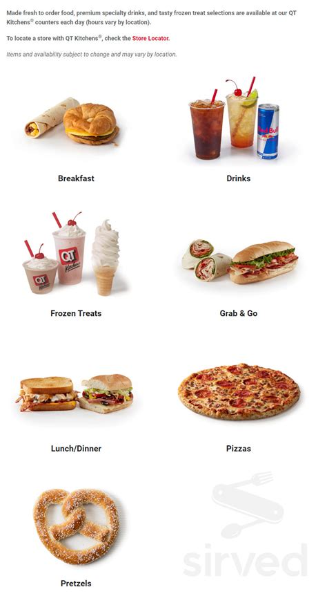 quiktrip menu|quiktrip food menu.